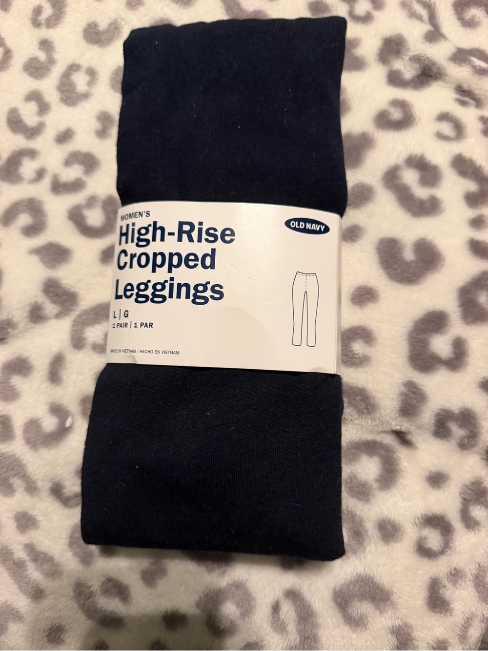 Old Navy Women's High-Rise Cropped Leggings - Navy